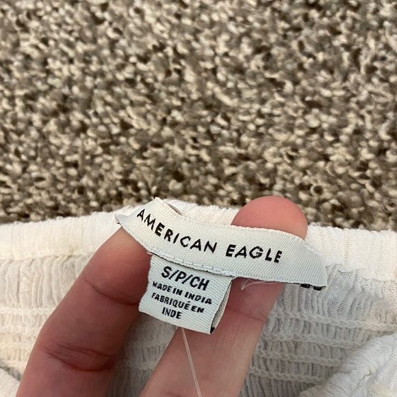 American Eagle Outfitters Strapless White Dress with Pockets - Picture 2 of 12